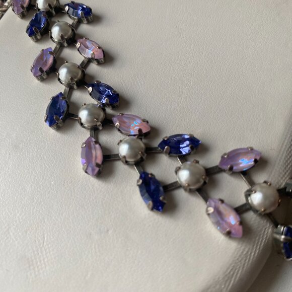 NWT Mariana Pink Purple Swarovski Crystal 925 Sterling Silver Bracelet Romantic - Picture 4 of 14